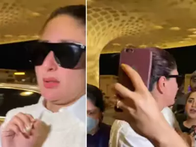Kareena Kapoor Gets Mobbed By Crazy Fans At Mumbai Airport, Actress Maintains Her Cool [Video]