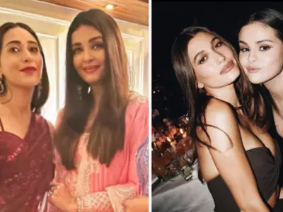 Karisma Kapoor-Aishwarya Rai Photo Compared to Selena Gomez-Hailey Bieber Reunion