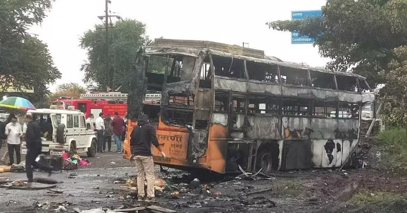 11 Dead, Several Injured After Bus Catches Fire In Maharashtra's Nashik