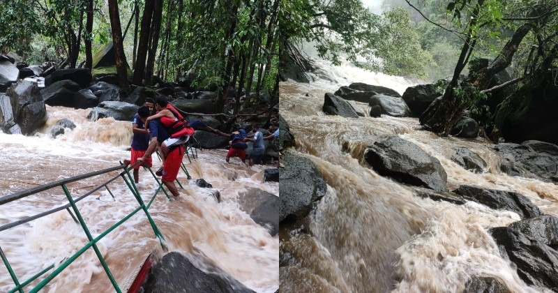 Over 40 Tourists Rescued At Goa's Dudhsagar Falls After Bridge Collapses Due To Heavy Rains