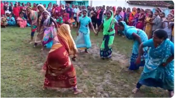 kabaddi in saree viral video