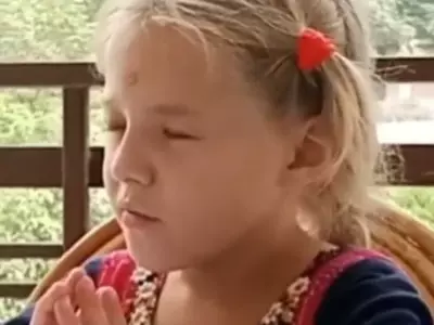 Viral Russian child chants Hindu mantras