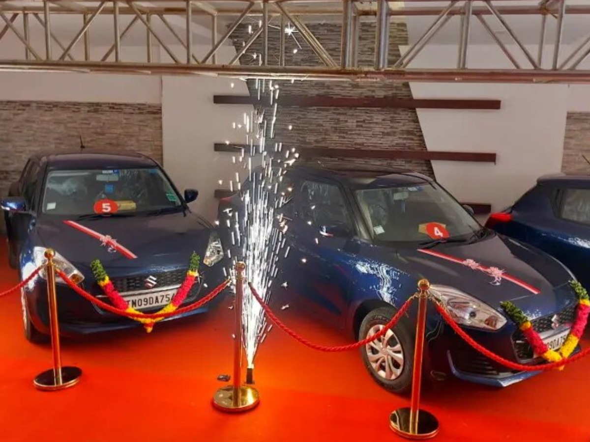 Employees of Challani Jewellery Chain Receive Brand New Car & Bikes as Diwali  Gifts
