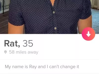tinder man cant change his name