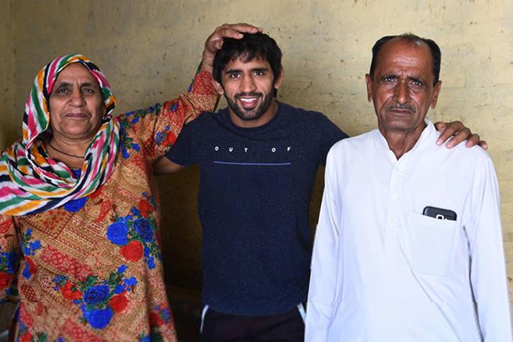 Bajrang with Parents 