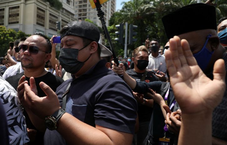 马来西亚前总理纳吉布拉扎克的支持者