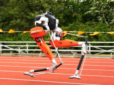 This Bipedal Robot Sets Guinness World Record For Robotic 100-Metre Sprint