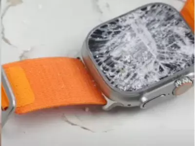 A YouTuber Hit The New Apple Watch Ultra With A Hammer, And The Table Broke First