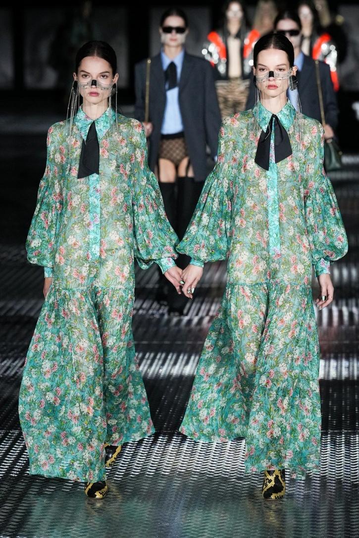 Gucci Creates History As 68 Pairs Of Identical Twins Walk The Ramp At Milan  Fashion Week