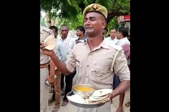 UP Police constable complained about food transferred 