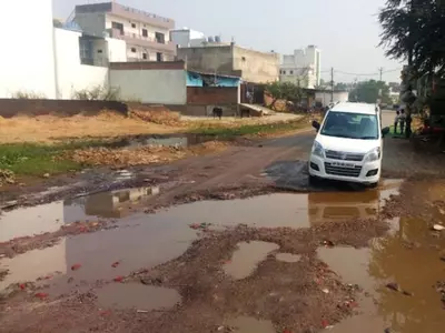 Potholes on Road 