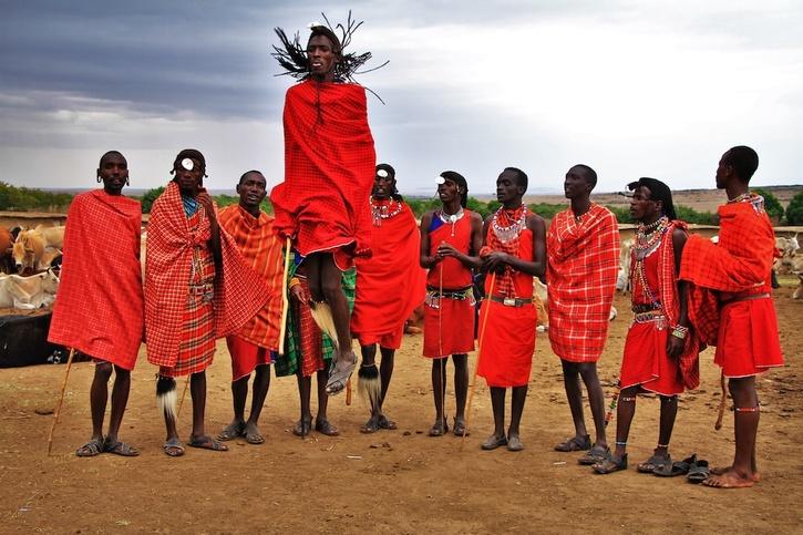 Maasai community africa worships cow and eats beef 