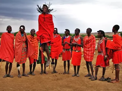 Maasai community africa worships cow and eats beef 