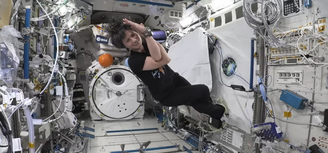 Astronaut Masters Yoga Poses In International Space Station