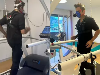 'Yeh Age Me Thick Nahi' People React To Anil Kapoor Running On Treadmill With Oxygen Mask On 