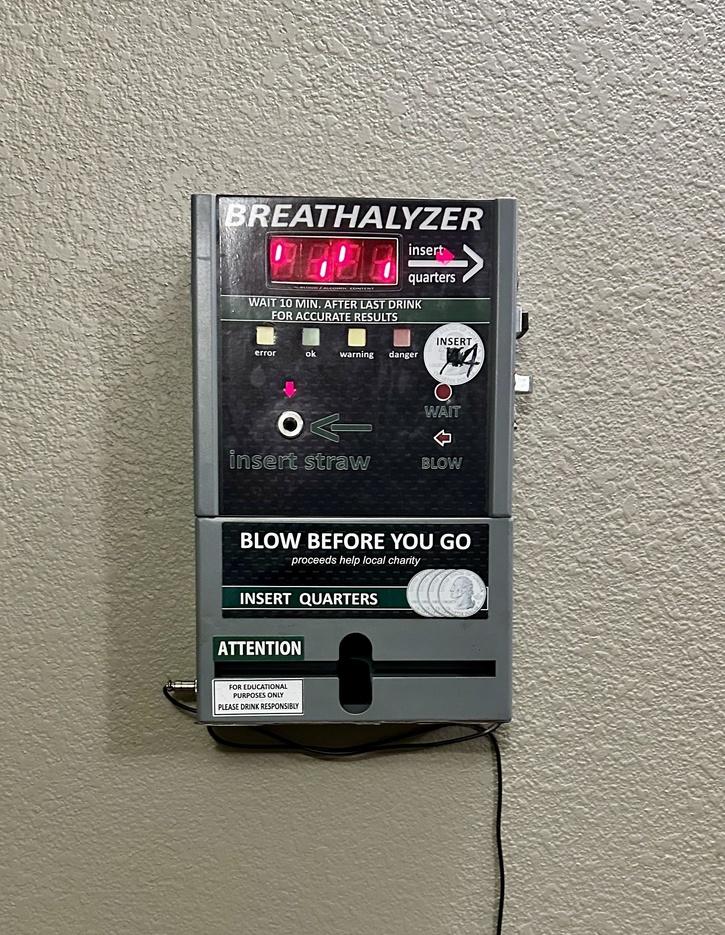 Local Bar Installs Breathalyzer For Customers