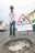 British Teenager plays golf on potholes 