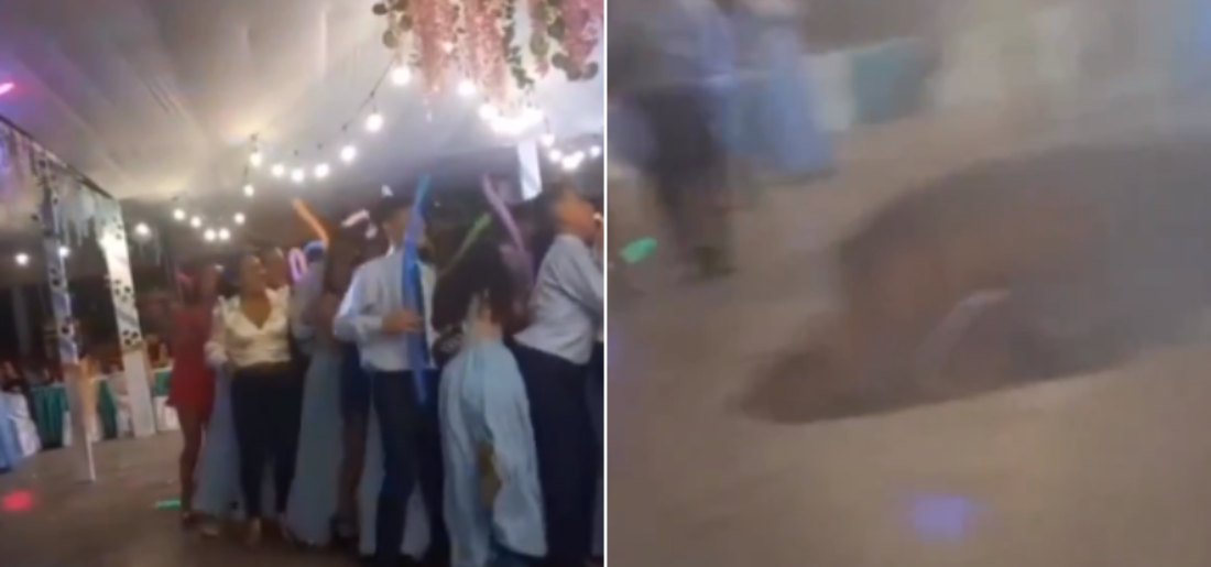 Watch Viral Video Shows Terrifying Moment Dance Floor Collapses At