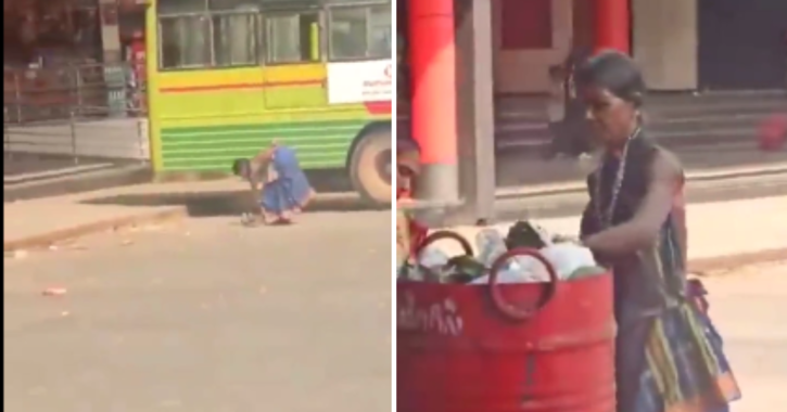 Fruit Seller’s Story of Cleaning Bus Stand After Garbage Thrown by People