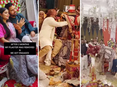 Groom's Gesture Of Love Goes Viral Carries Injured Bride During Wedding Rituals