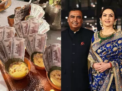 Ambanis Serving Desserts With Rs 500 Notes At NMACC Gala Sparks Hilarious ‘Middle-class’ Memes
