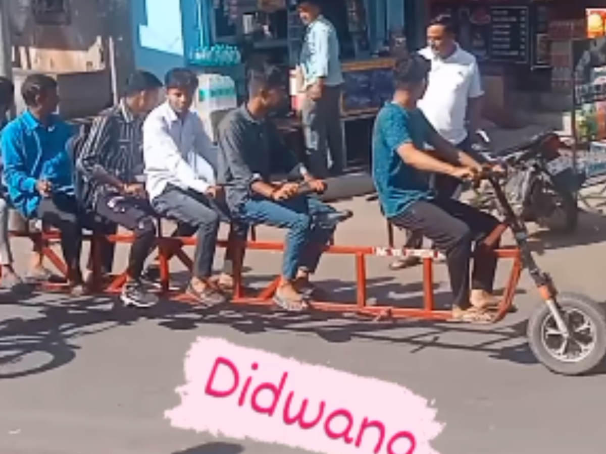 Watch Indian Man Designs Unique Tandem Bike For Group Cycling