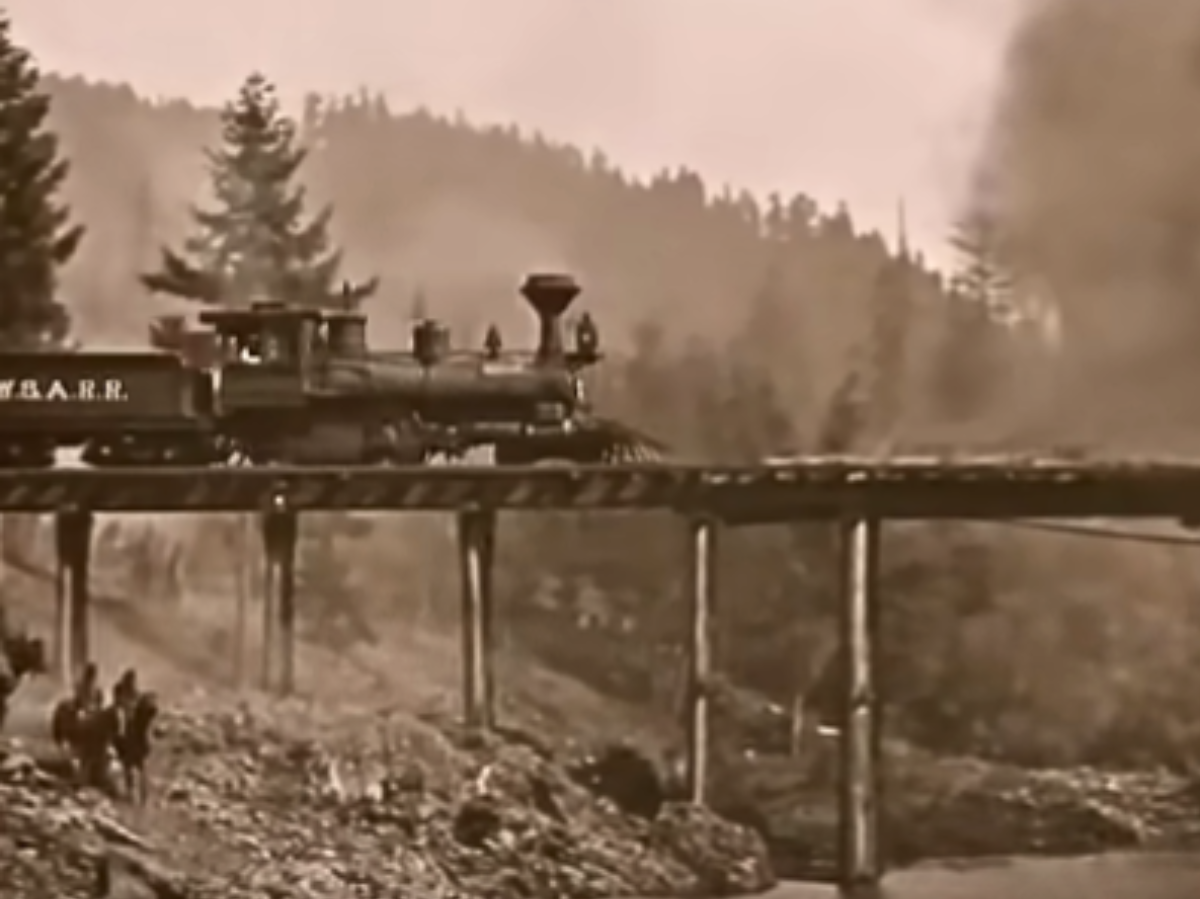 Buster Keaton's Iconic 'The General' Train Wreck Scene