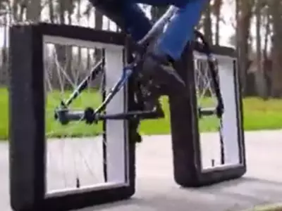 Bicycle With Square Wheels Viral Video