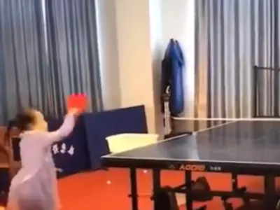 Table Tennis Wonder Watch Little Girl Defy Age with Pro-Like Talent