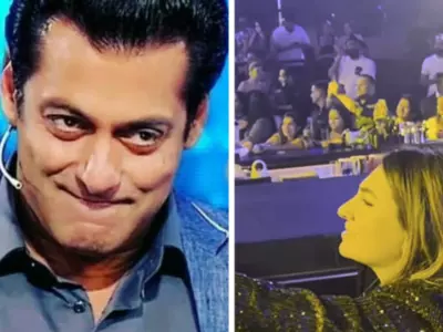Salman Khan Blushes As Female Fan Proposes Him In Dubai While Another Shouts 'Nahi Karni Shadi'