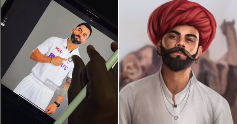 Indian Cricketer Virat Kohli Stuns Fans With His Rajasthani Makeover 5272