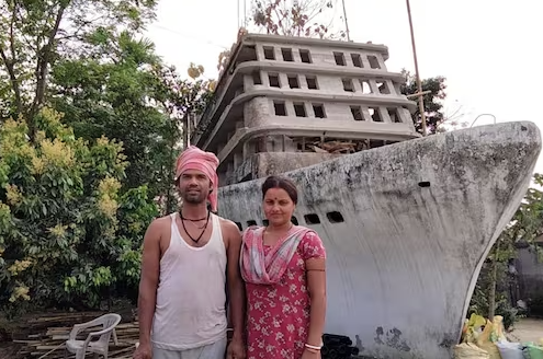 west bengal man builds house titanic ship