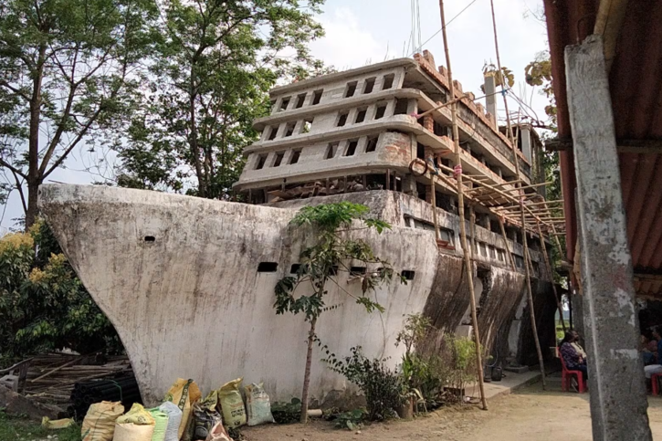 west bengal man builds house titanic ship