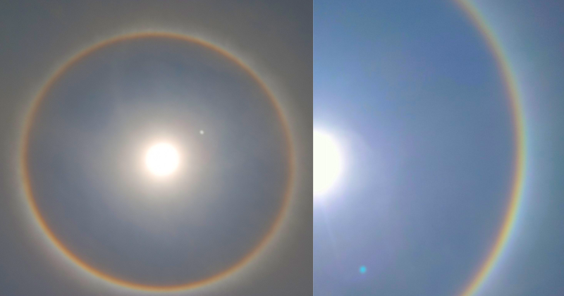 Sun Halo Seen in Bangalore