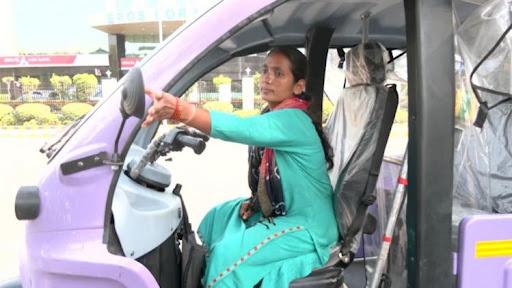 Sita drives an auto in Delhi after getting married at a young age