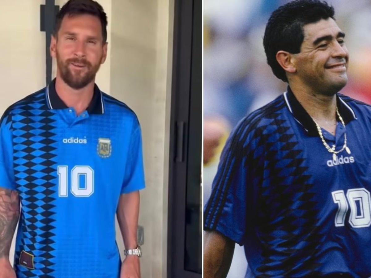 Messi could be hinting at 2026 FIFA World Cup participation with Maradona  jersey