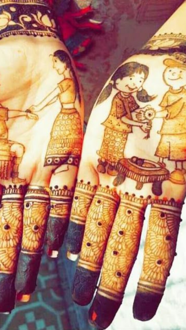 Seven Mehndi Design You Can Make In Your Hand For Rakhshabandhan 2023 - Raksha  Bandhan 2023: इस रक्षाबंधन अपने हाथों पर सजाएं ये बेहद प्यारी और लेटेस्ट  मेहंदी डिजाइंस, खूबसूरती पर लग