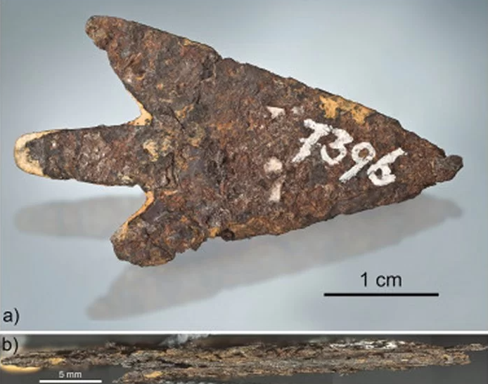 A Bronze Age Arrowhead Made Of 