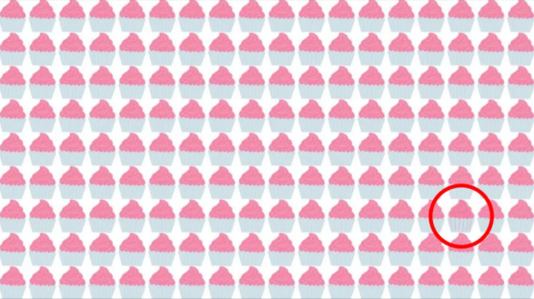 Find The Odd Cupcake In Under Five Seconds In This Optical Illusion