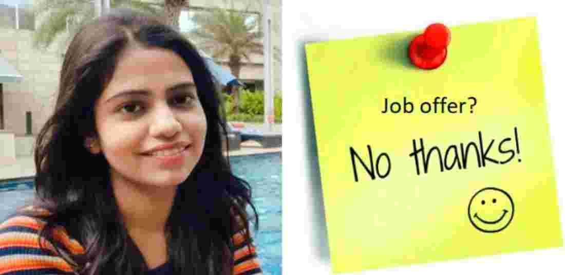 From TCS To Wipro, 21YO Bengaluru Techie Shares Why She Rejected 13 Job Offers For An Internship