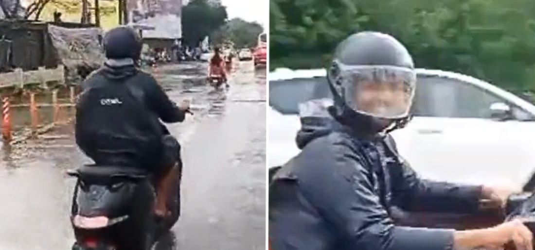 Man Uses Meme As Electric Scooter Horn