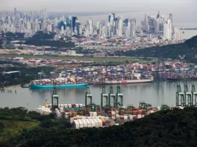 The Level Of Water In The Panama Canal Plummets, Resulting In Traffic Jams