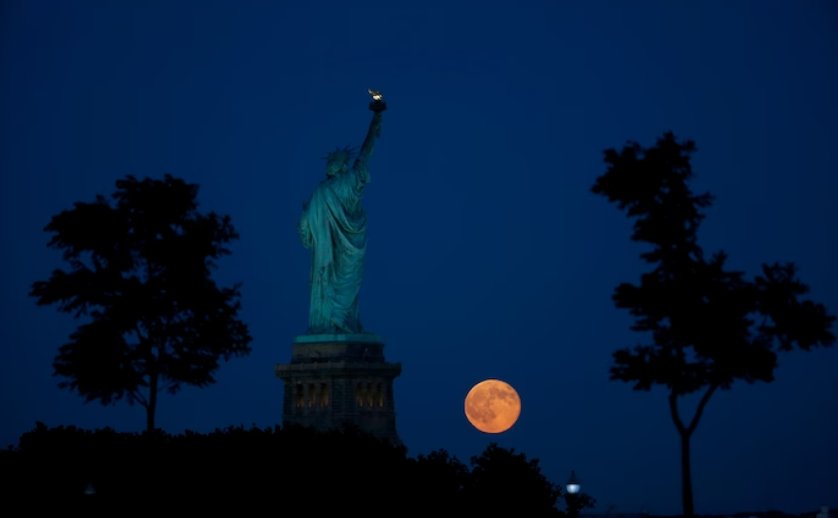 The super blue moon will be visible next week