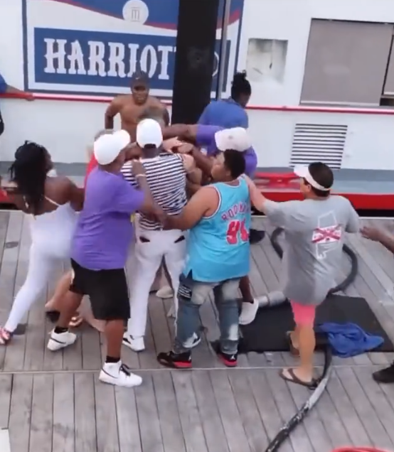 US Dockyard WWE Fight In Viral Video