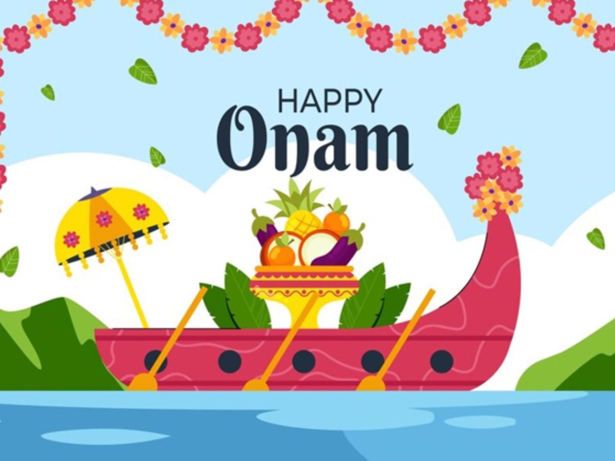 onam dance clipart group