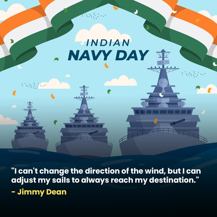 35+ Indian Navy Day Poster, Images And Cards To Share