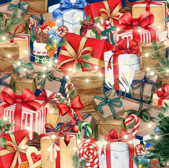 Discover the diamond ring hidden among the Christmas presents in this festive optical illusion