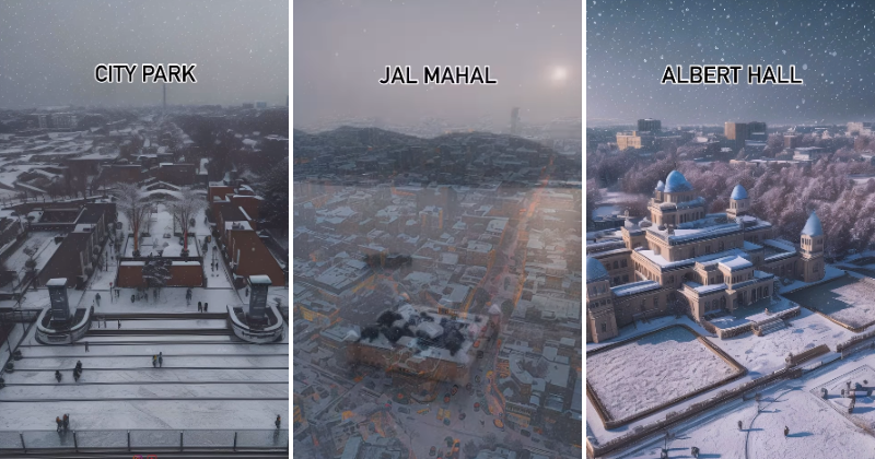 Snow covers Jaipur in AI-generated images that leave the Internet amazed