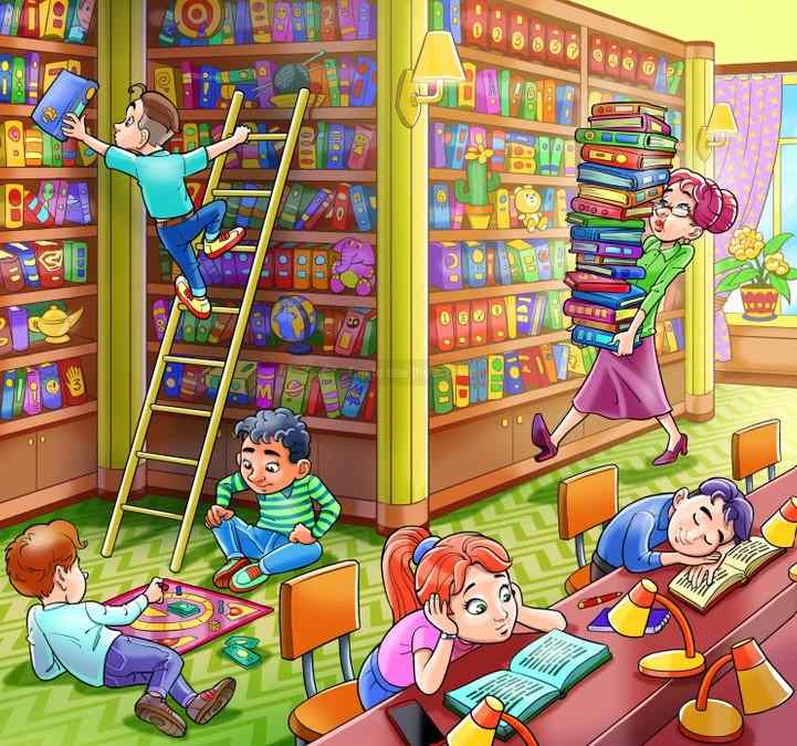 Spot Hidden bulb inside Librery