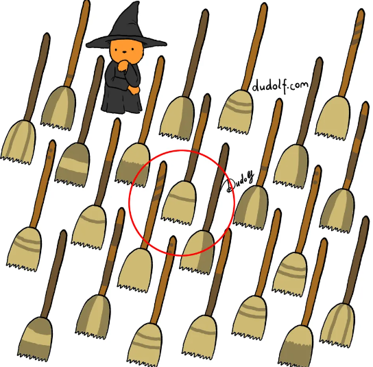 Optical Illusion If You Spot The Unique Broom, You Have Hawk Eyes